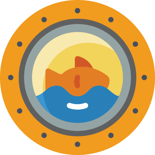 Porthole porthole fish navigation icon