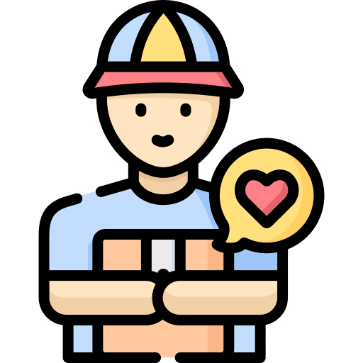 Delivery courier miscellaneous occupation driver icon