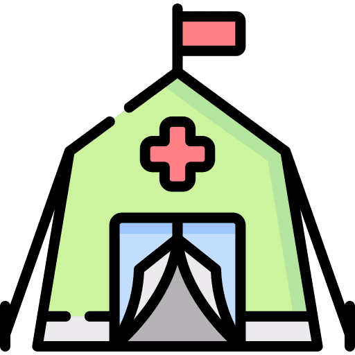 Emergency hospital emergency red cross icon