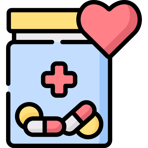 Medicine drugs medication capsules icon