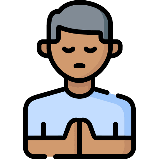 Praying pray man worship icon