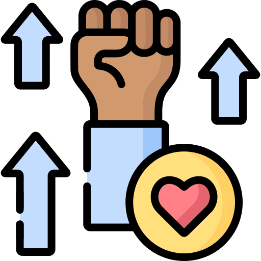 Give charity give heart love and romance icon