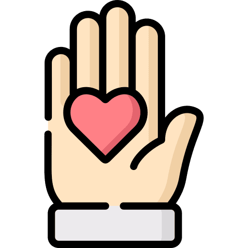 Give heart volunteer miscellaneous love icon