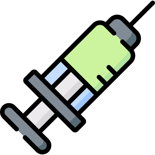 Injection miscellaneous immunization syringe icon