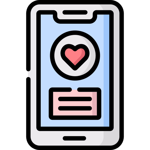 Smartphone miscellaneous social media love icon