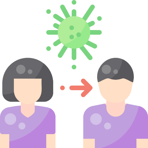 Pandemic people transmission spread icon