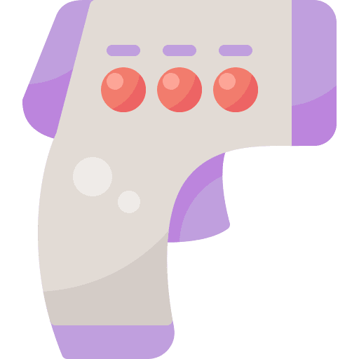Thermometer transmission coronavirus virus icon