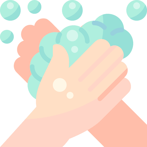 Washing virus cleaning clean icon