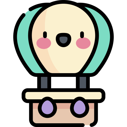 Hot air balloon hot air balloon fly tourism icon