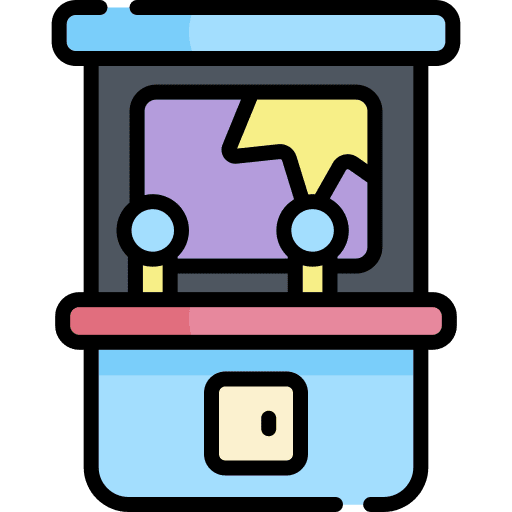 Arcade machine hobbies and free time video game game console icon