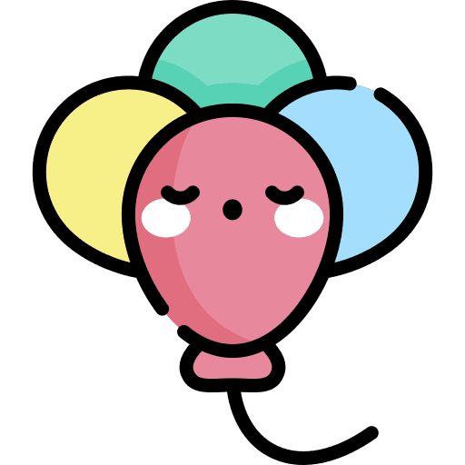 Balloon party birthday and party celebration icon