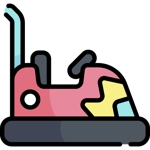 Bumper car entertainment transportation bumper car icon