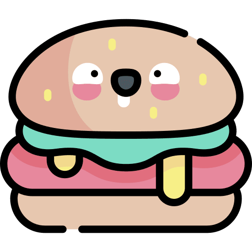 Burger fast food sandwich junk food icon