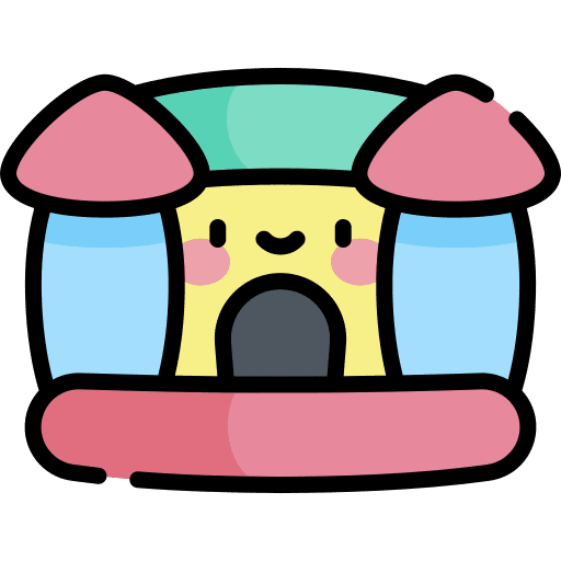 Inflatable castle entertainment fair bounce icon