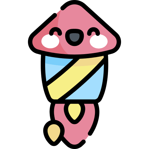 Firework new year petard rocket icon