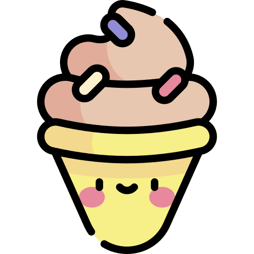 Ice cream dessert sweet food icon