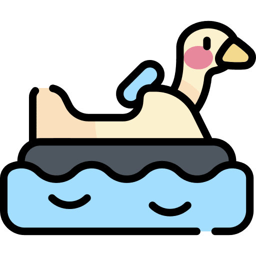 Pedal boat transportation water pedal boat icon