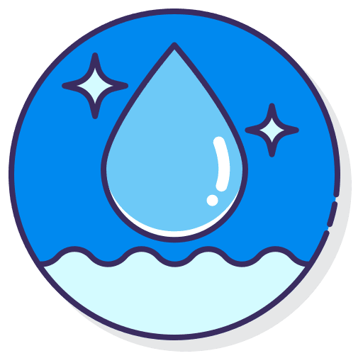 Clean water rain water clean icon