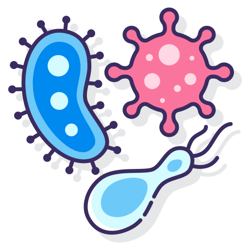 Germs pandemic health care hygiene icon