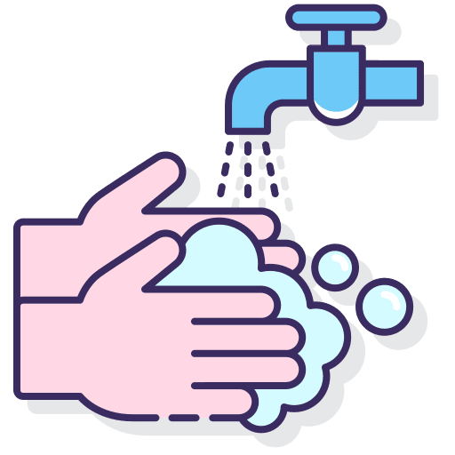 Hand washing coronavirus hygiene hand icon