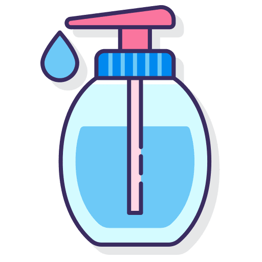 Liquid soap healthcare and medical cleaning hand wash icon