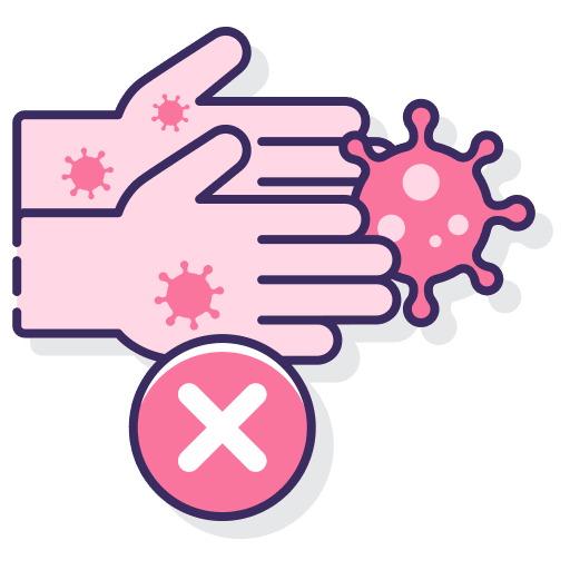 Personal hygiene healthcare and medical protect hands icon