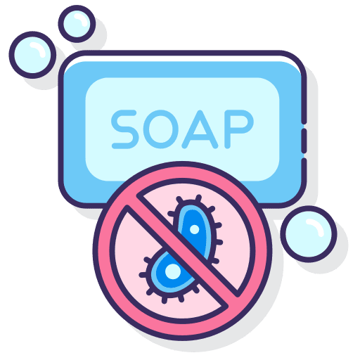 Soap hygiene antibacterial healthcare and medical icon