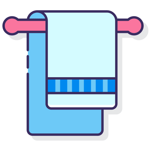 Towel amenities hanging furniture and household icon