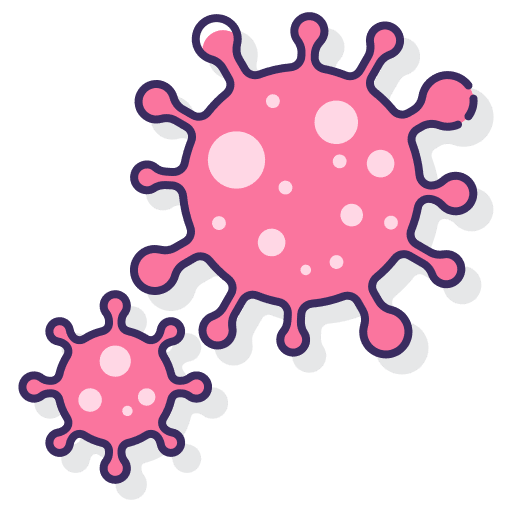 Virus bacteria disease healthcare and medical icon