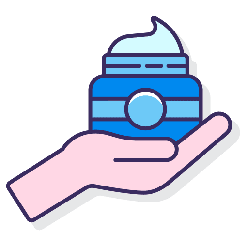 Hand cream health hand cream hand icon