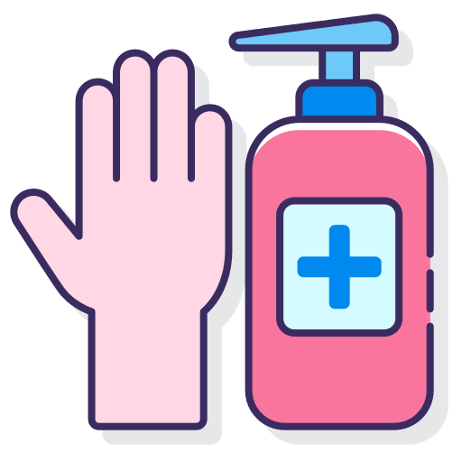 Hand sanitizer hand gel healthcare and medical hand cream icon