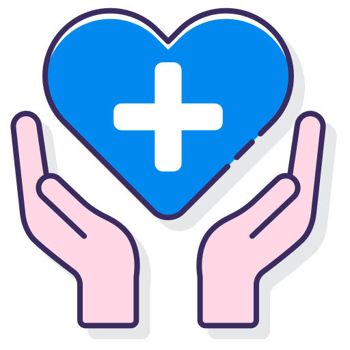 Health healthy clinic love icon