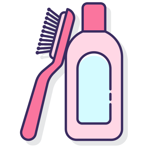 Shampoo hair bathing hygienic icon