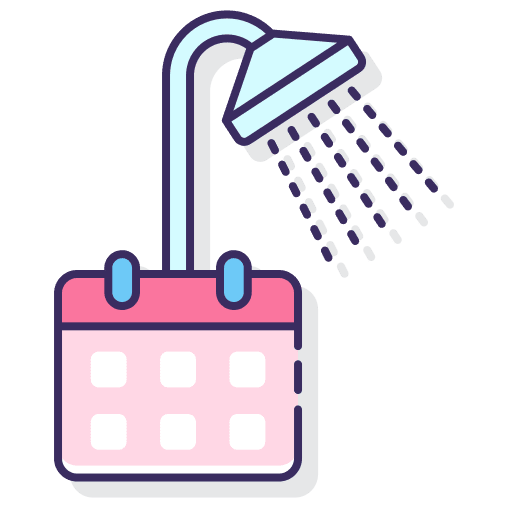 Shower bathroom wellness hygiene icon