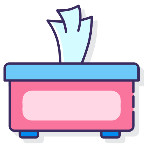 Tissue box cleaning healthcare and medical kid and baby icon