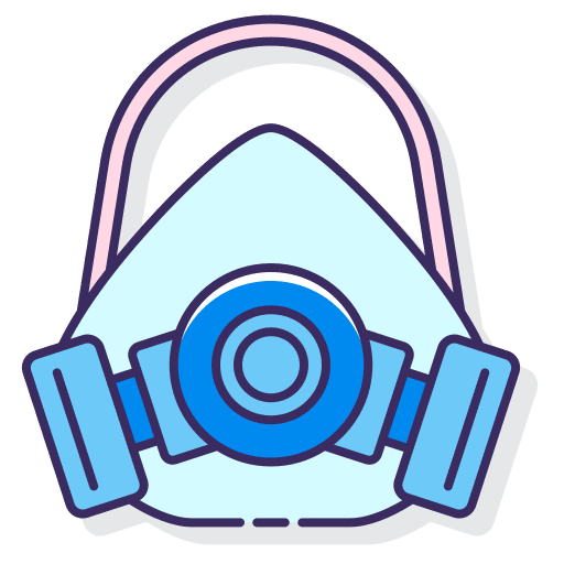 Protective mask bacteria healthcare and medical protection icon