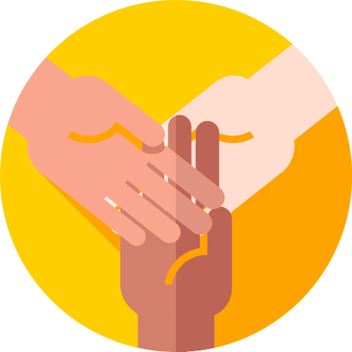 Help help hand team icon
