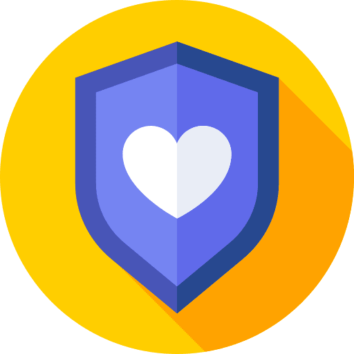 Shield protection medicine and health love and romance icon
