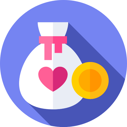 Money bag coin rich money icon