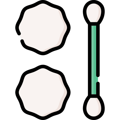 Cotton swabs clean healthcare and medical cotton buds icon