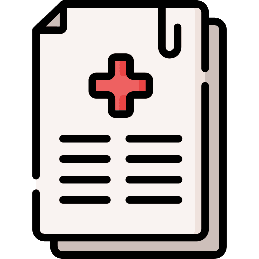 Medical report doctor health report medical report icon