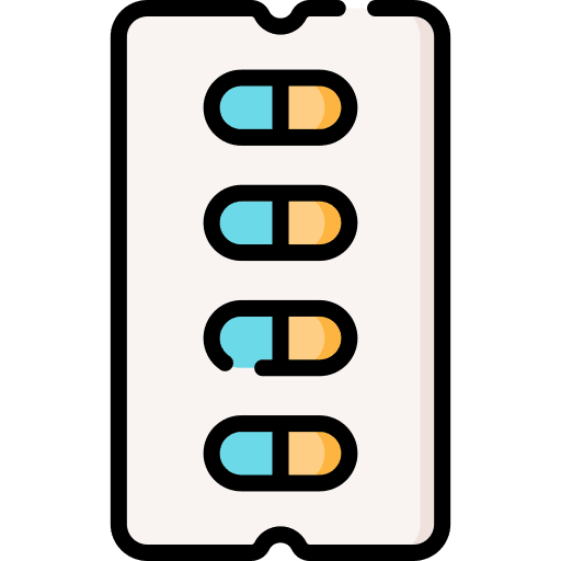 Pills drugs bottle pills icon