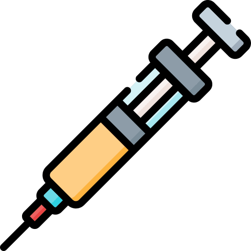 Syringe doctor medicine healthcare and medical icon
