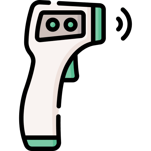 Thermometer thermometer gun degrees healthcare and medical icon