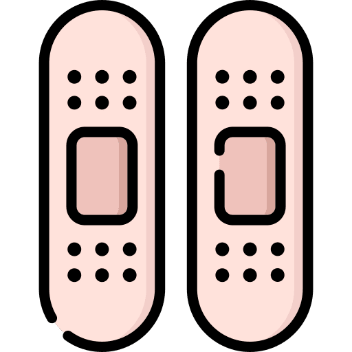 Band aid wound healthcare and medical health clinic icon