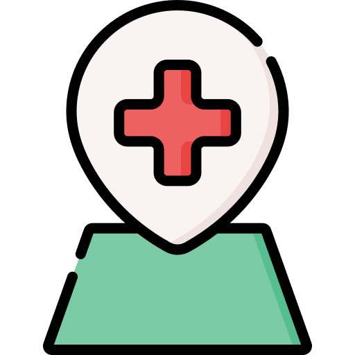 Pharmacy placeholder location first aid icon