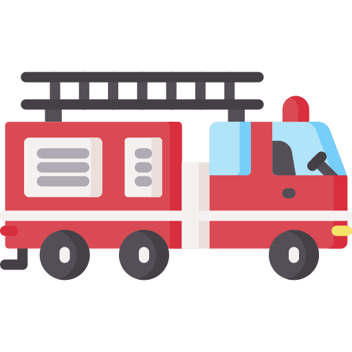 Fire truck firefighter firefighting emergency icon