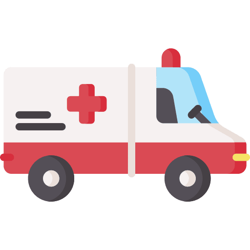 Ambulance vehicle transportation treatment icon