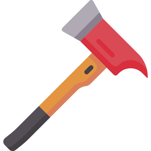 Axe hand tool tool axe icon