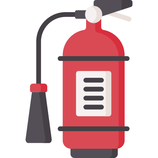 Fire extinguisher safety secure fire extinguisher icon